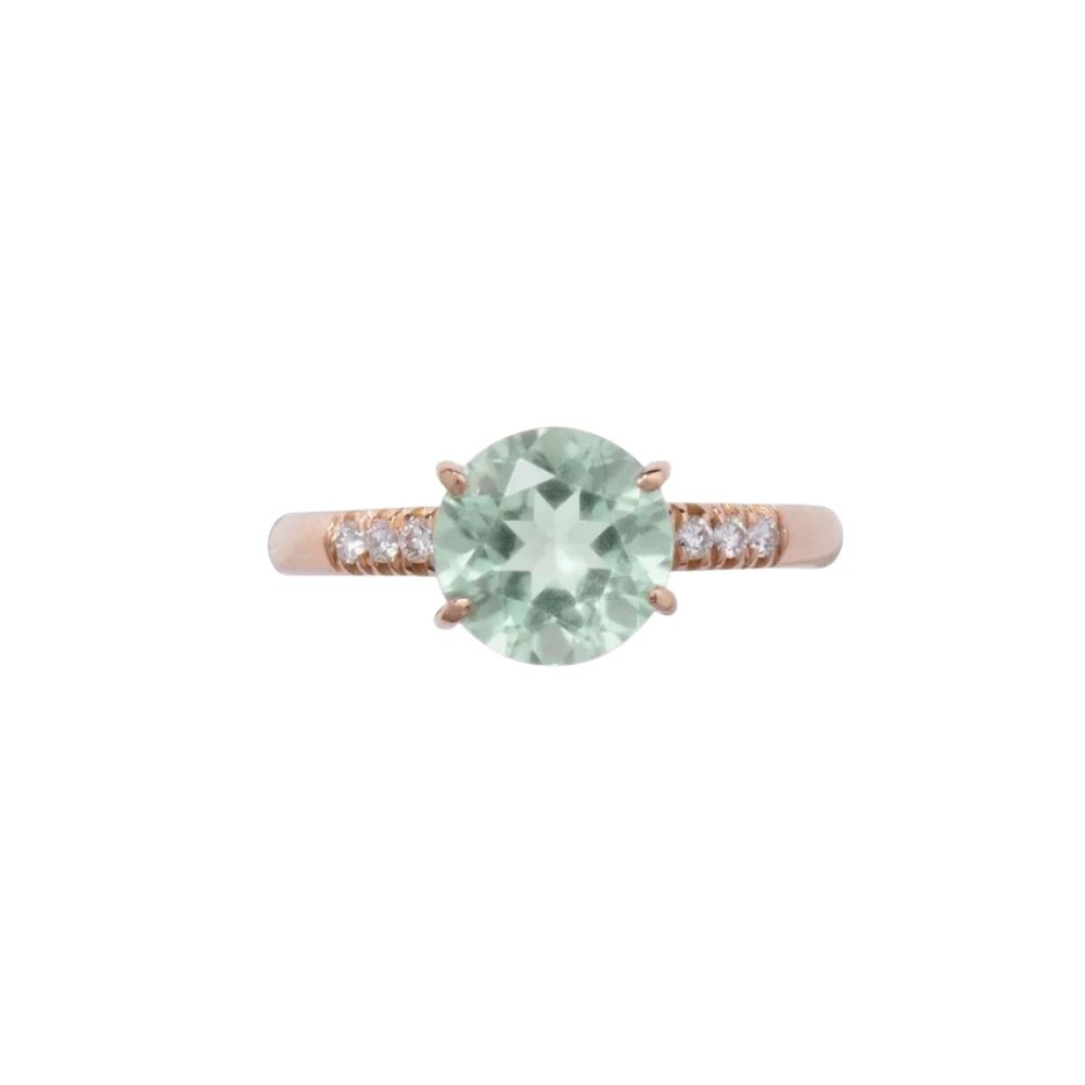 Anello Cherry Prasiolite