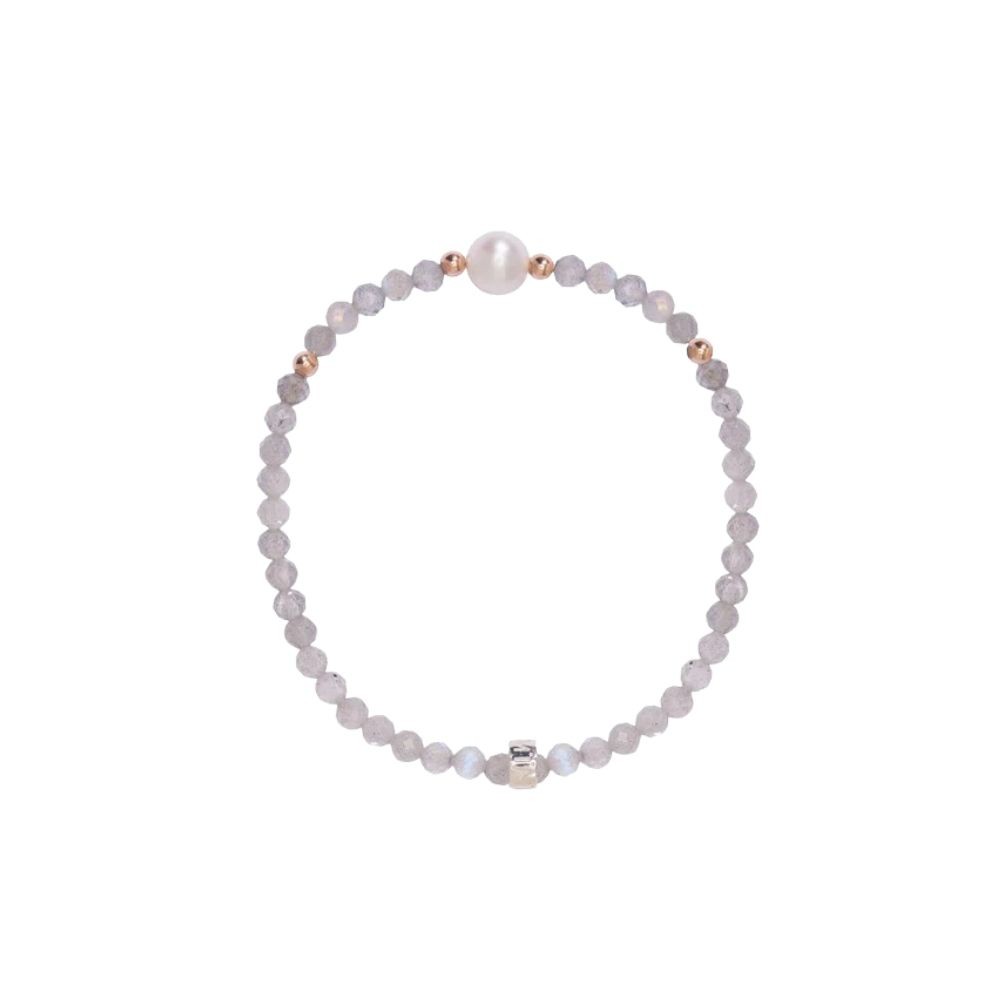 Bracciale Elastica Perle E Labradorite