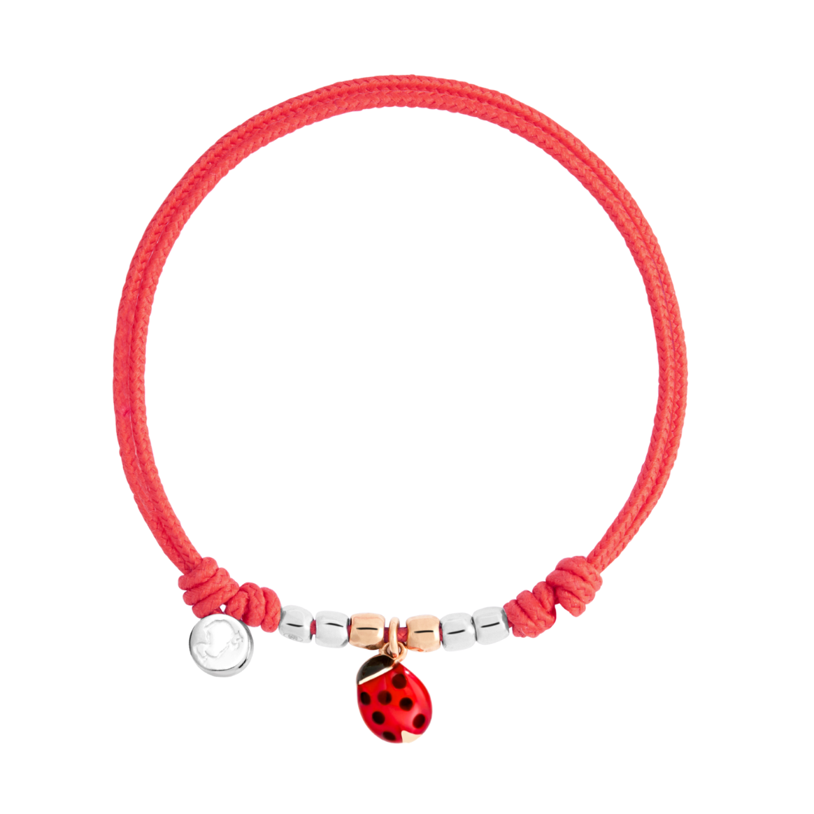 Bracciale Cordino Mini Coccinella
