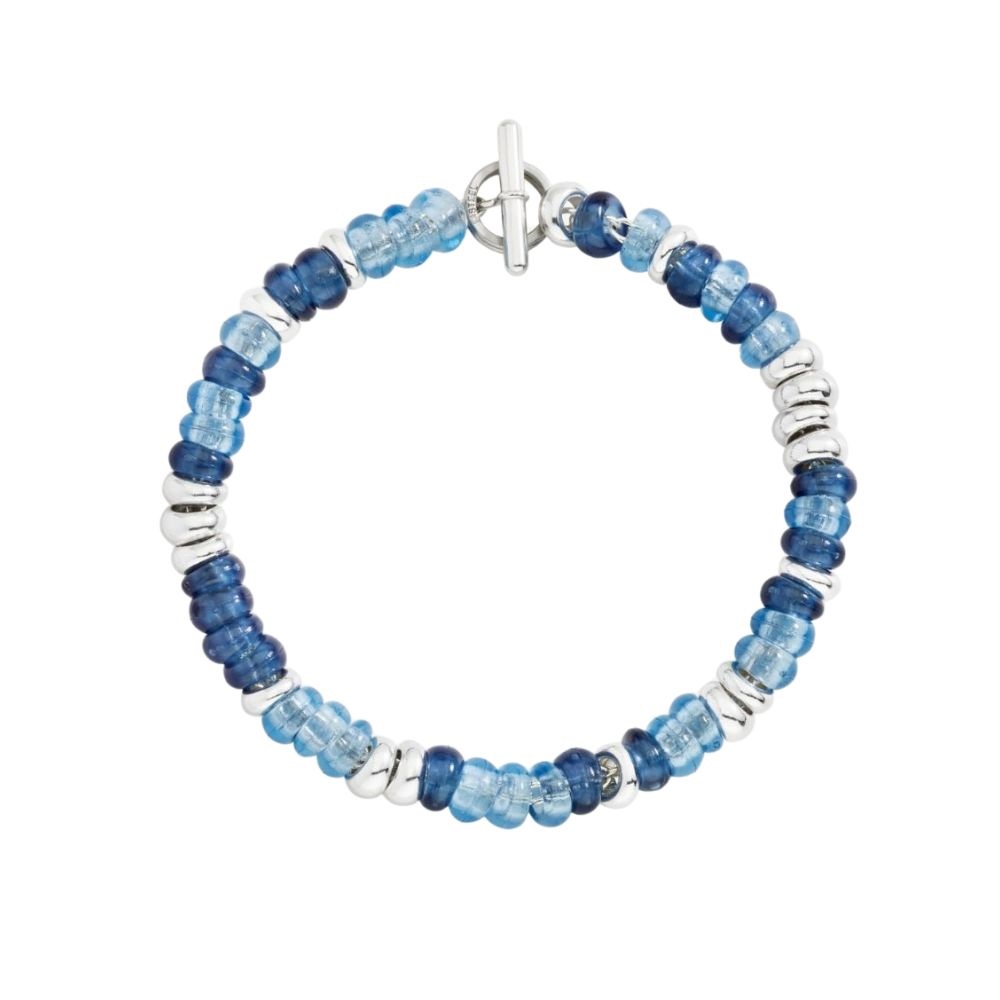 Bracciale Rondelle Blu