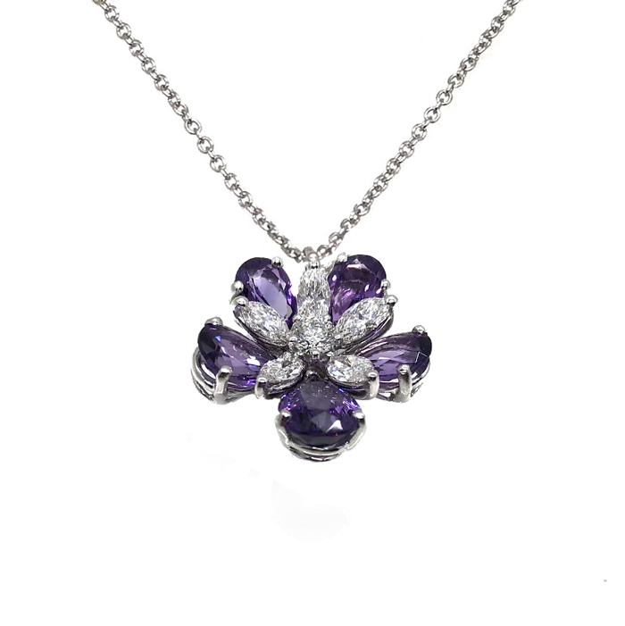 Pendente Con Catena Fiore