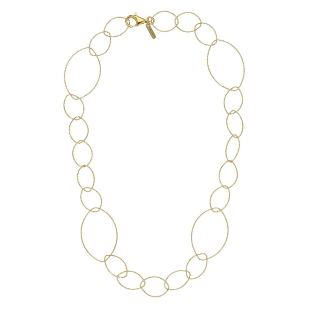 Collana Argento Dorato Arabesque Long