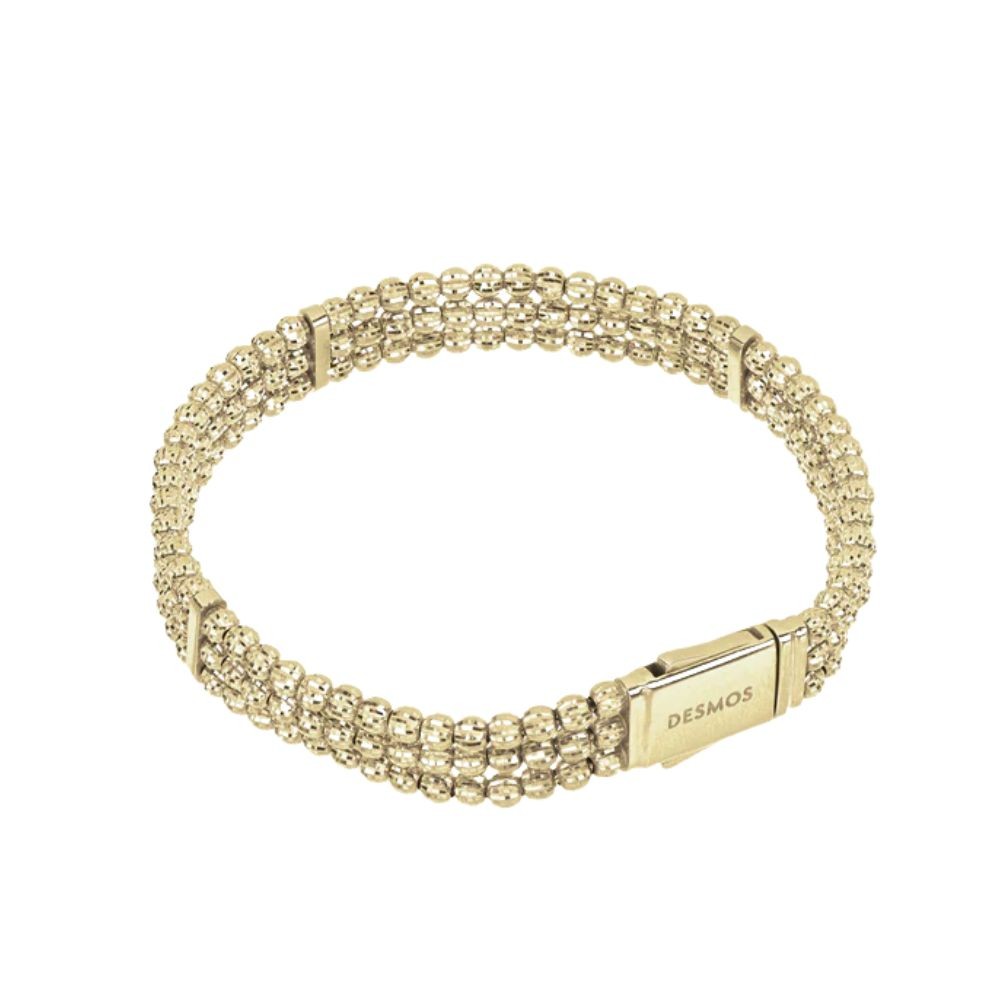 Bracciale In Argento Dorato Crystal