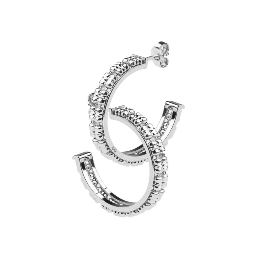 Orecchini Hoop In Argento Infinity