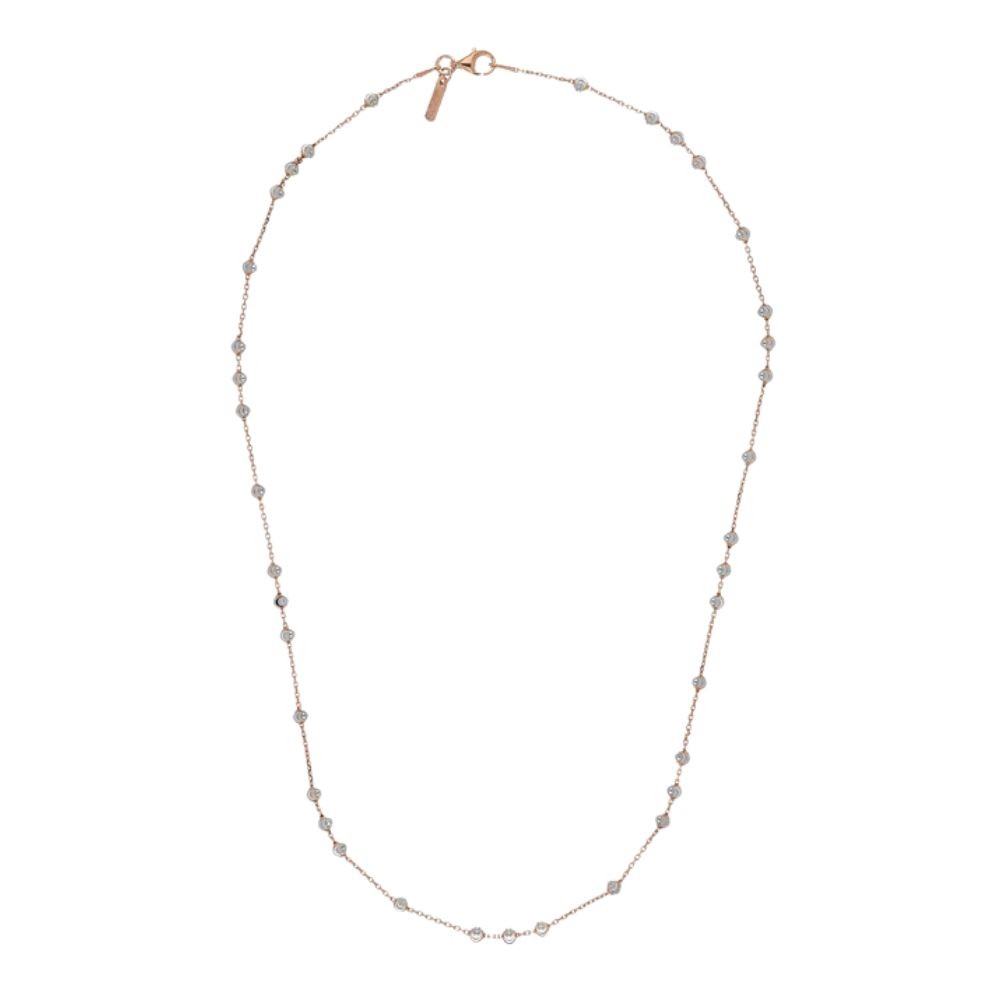 Collana Argento Dorato Station Moon