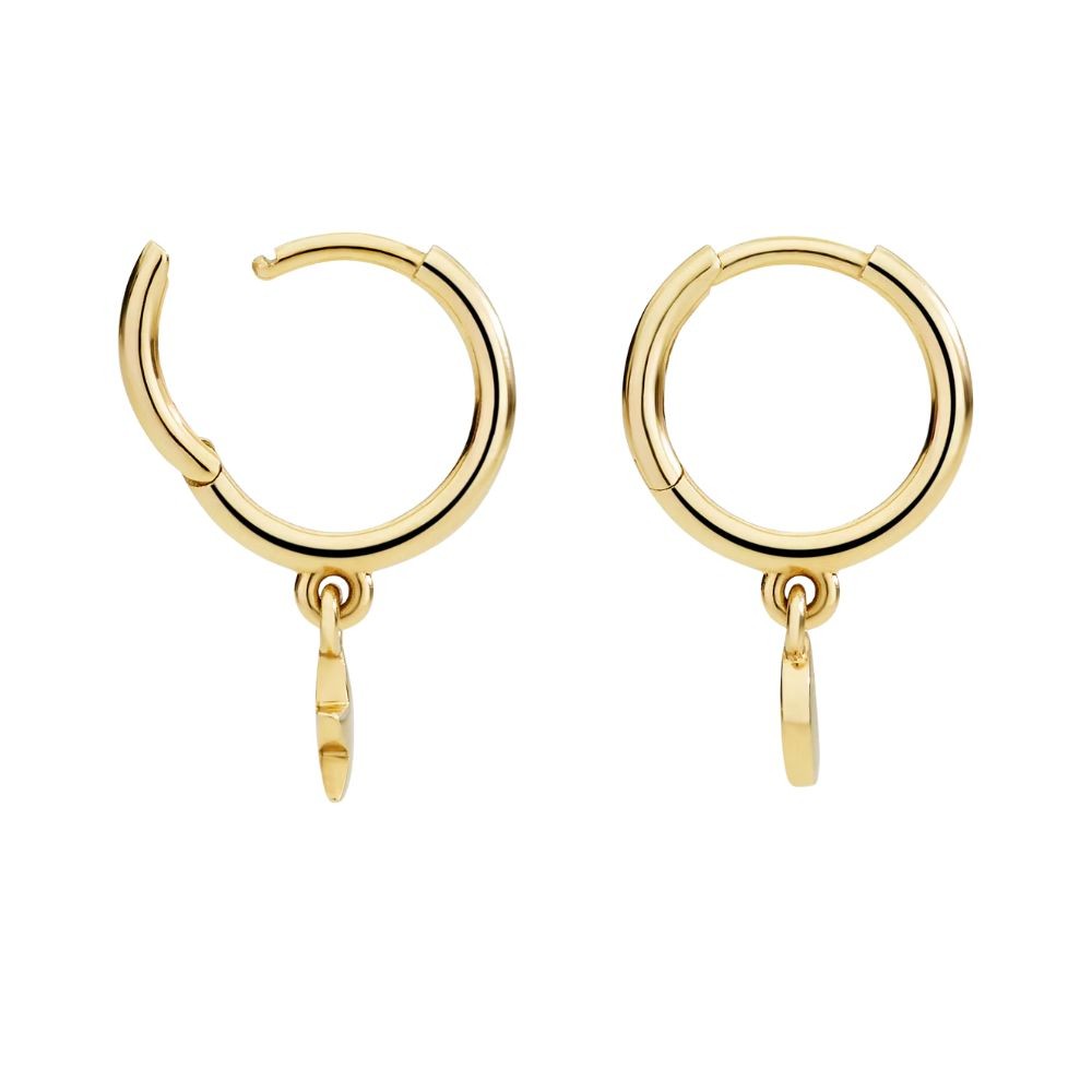 Orecchini Hoop Stellina E Luna