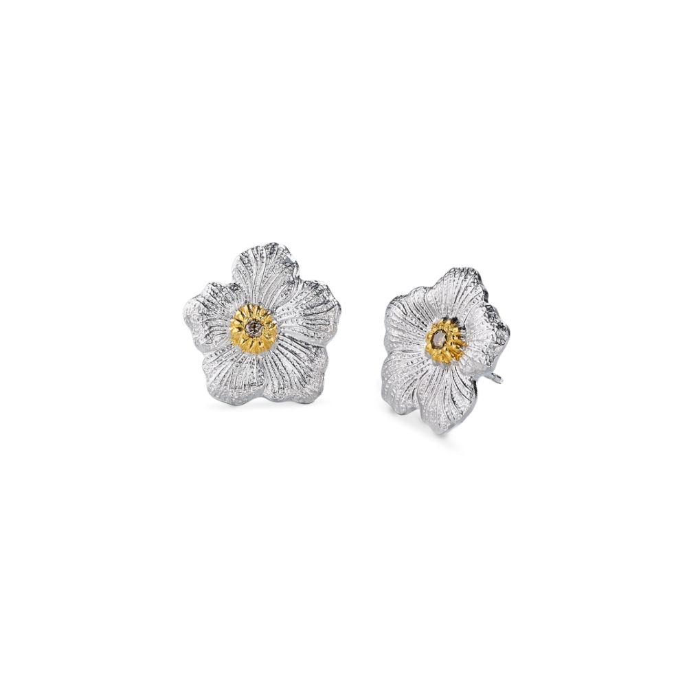 Orecchini Gardenia Diamanti Brown
