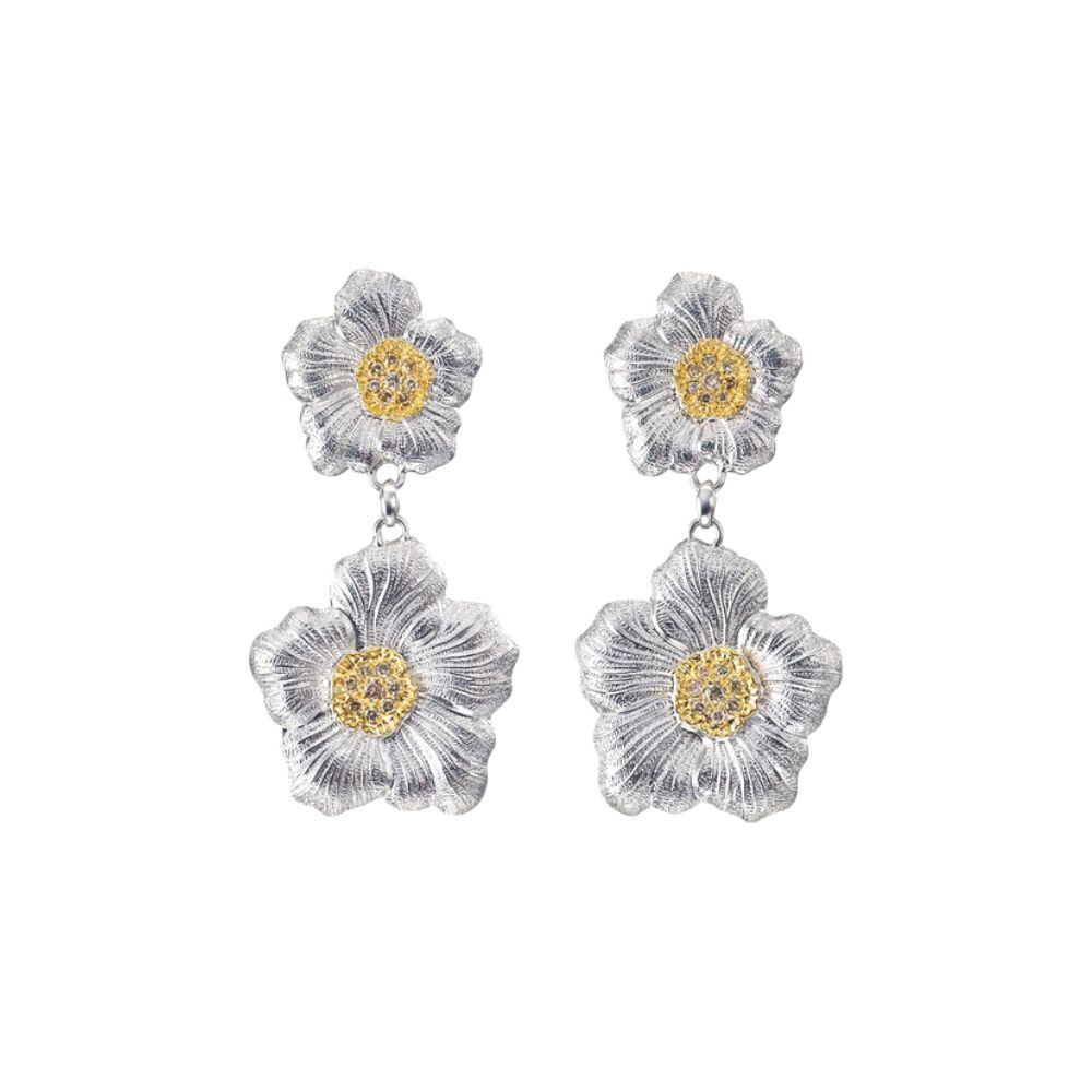 Orecchini Gardenia Pendenti Con Fancy