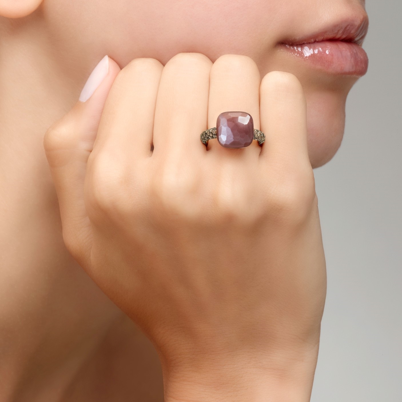 Anello Nudo Chocolate Maxi